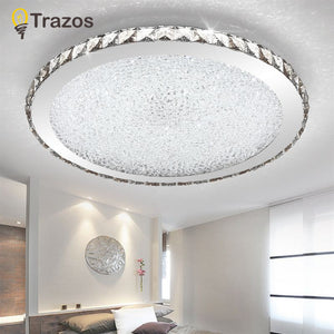 Modern K9 Crystal LED Flush Mount Ceiling Lights Fixture Mixed crystal Home Ceiling Lamps for Living Room Bedroom Kitchen