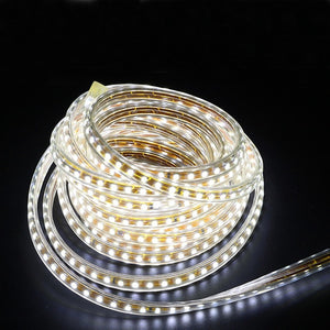 220V Waterproof Led strip light with EU Plug 2835 SMD flexible Rope Light,120 Leds/M high brightness outdoor indoor Dimmer decor