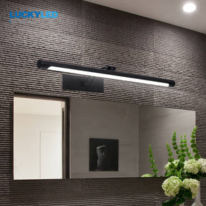 LUCKYLED Modern Led Mirror Light  8W 12W AC90-260V Wall Mounted Industrial Wall Lamp Bathroom Light Waterproof Stainless Steel