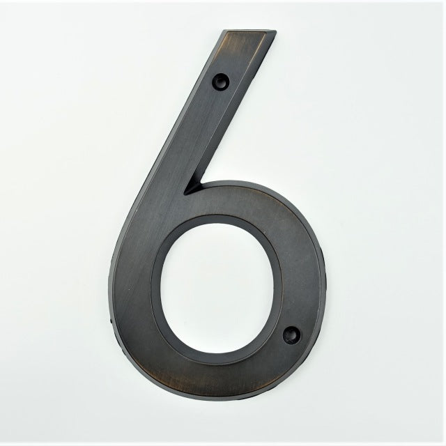 Aged Bronze 152mm Very Big House Number Door Address Number Zinc Alloy Screw Mounted Outdoor Address Sign #0-9