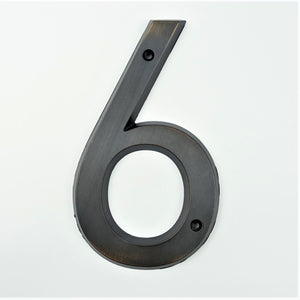 Aged Bronze 152mm Very Big House Number Door Address Number Zinc Alloy Screw Mounted Outdoor Address Sign #0-9