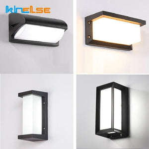 18W LED Wall Light Waterproof IP66 Porch Light Modern LED Wall Lamp Radar Motion Sensor Courtyard Garden Outdoor Light AC90~260V