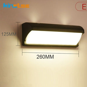 18W LED Wall Light Waterproof IP66 Porch Light Modern LED Wall Lamp Radar Motion Sensor Courtyard Garden Outdoor Light AC90~260V