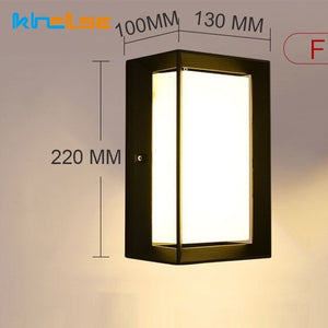 18W LED Wall Light Waterproof IP66 Porch Light Modern LED Wall Lamp Radar Motion Sensor Courtyard Garden Outdoor Light AC90~260V